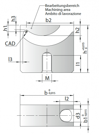 i-mold TGC Indløbsindsatse til kontur (vertikalt indløb) - Billede 2